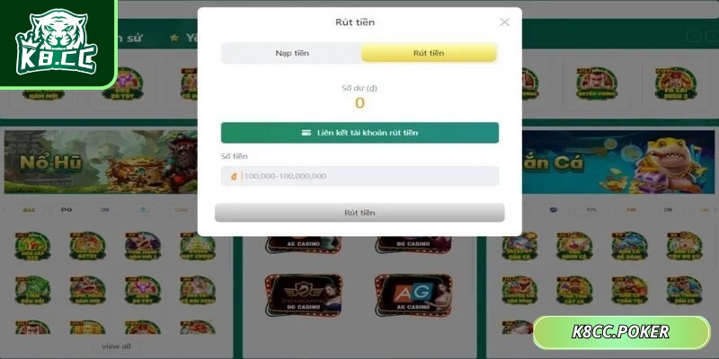 Rút tiền K8CC không còn là nỗi lo với hướng dẫn từng bước