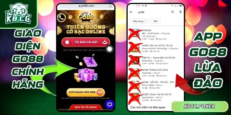 Nhiều trang web dẫn tới ứng dụng giả mạo
