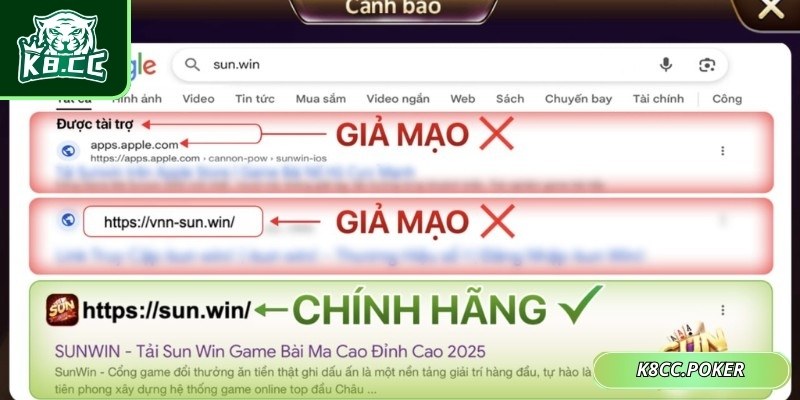 Dấu hiệu nhận biết Sunwin bị mạo danh